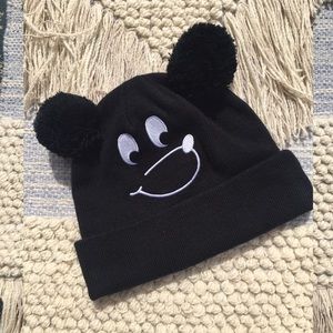 Lazy Oaf Pom Pom Winter Smiley Face Hat Beanie